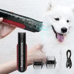 Favrison Upgraded Dog Grooming Clippers, Dog Clippers with Vacuum Powerful Hair Suction, Cordless Cat Grooming Clippers Rechargable, Waterproof