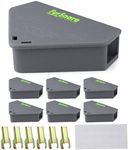 Mouse Bait Station for Outdoor & Indoor with Keys - Mice Traps for House Indoor Kill - Mouse Poisoning Rat Bait Box for Home, Pest Control - Reusable, Safe for Kids & Pets (6 Pack Rodent Traps)