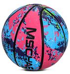 Rubber Basketball Size 5(27.5") for Kids Youth Indoor Outdoor Play Games(Best Gift)