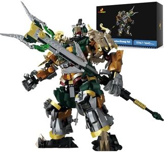 JMBricklayer Mecha Robot Building Blocks, Hero Mech Model Kits for Adults, STEM Cool Display Model with Movable Joints, Action Figures Ideal Gifts for Father's Day, Men, Kids Aged 8,9,10,11+(1640PCS)