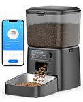 oneisall Automatic Cat Feeder, 2.4G WiFi Cat Food Dispenser with App Control, 3.5L Cat Feeder with Timer,1-12 Meals a Day with Stainless Steel Bowl