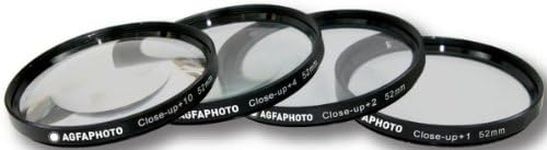 AGFA 4-Piece Close-Up Macro Multi Coated Filter Kit 52mm (+1+2+4+10) APCUF452