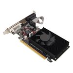 PC Graphics Card, GT610 1GB DDR3 Graphics Card with VGA DVI HD Multimedia Interface, PCI Express X16 2.0 Bus Interface, Game Graphics Card with Silence Cooling Fan