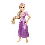 Disney Princess Rapunzel Doll Playdate 32” Tall & Poseable, My Size Articulated Doll in Purple Dress, Comes with Brush to Comb Her Long Golden Hair, Flower Garland Hairband & Hair Pins