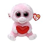TY Beanie Boo Gigi - Valentine Monkey - 6"