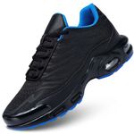 Men's Running Shoes Air Low Top Shoes for Men Basketball Sneakers Fashion Tennis Sport Fitness Cross Trainers Black Blue