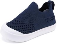 Baby Walking Shoes First Boy Girl Walker Infant Sock Tennis Mesh Sneakers Breathable 6 9 12 18 24 Months Navy Size 18-24 Months Toddler
