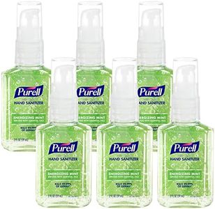 Purell Advanced Hand Sanitizer Gel Infused with Essential Oils, Energizing Mint, 2 fl oz Travel-Size Pump Bottle (Pack of 6) – 3907-04-EC