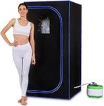 SereneLife Portable Steam Sauna, with Remote Control Timer, Home Sauna Tent, Portable Sauna, Home Steam Sauna, Infrared Sauna, Steam Room, Portable Sauna at Home, Indoor Sauna, Portable Infrared Sauna