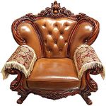 LUFEIJIASHI Luxury Couch arm Covers,Sofa armrest Cover for recliners Anti-Slip Furniture Protectors for Leather Sofa arm Cover Washable 2pcs (SBDB-red)