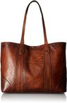 FRYE Women's Melissa Shopper Shoulder Handbag, Cognac, 6 UK