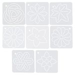 EXCEART 8Pcs Stencil Motion Durable Patchwork Template Embroidery Frame Sewing Template