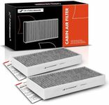 A-Premium 2-PC Cabin Air Filter with Activated Carbon Compatible with BMW X1 2016-2022, X2 2018-2022, i3 2014-2021, i3s 2018-2021 & Mini Cooper/Cooper Clubman 2016-2022, Cooper Countryman 2017-2022