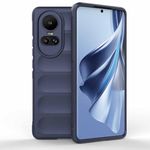 WBWONE Soft TPU Cover for OPPO Reno 10 5G / Reno 10 Pro 5G Case, [Built-in Fiber Flocking][Stealth Airbag] Non-Slip Protective Shock Absorption Rugged Bumper. Dark Blue