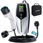 LCLCTEK EV Charger Cable Type 2 to 3 Pin Plug 8-meter, Portable UK 3 Pin EV Charger,Electric Car Charger [6/8/10/13A], 2.99KW Car-Charger with LED Display, IP65 Waterproof,Type 2 Cable EVs and PHEV