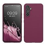 kwmobile Case Compatible with Samsung Galaxy A54 5G Case - Soft Slim Protective TPU Silicone Cover - Bordeaux Violet