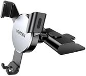 UGREEN Car Phone Holder CD Slot Auto Lock Gravity Car Mount Cradle Adjustable In Car Mobile Stand Compatible with 4-7 Inch iPhone 15 Pro Max 14 13 12 11 SE X