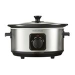 Morphy Richards 3.5L Stainless Steel Slow Cooker, 3 Heat Settings, One Pot Solution, Dishwasher Safe Ceramic Pot, 460017