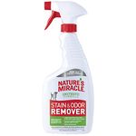 Nature's Miracle Dog Stain and Odour Remover, Perfect for Everyday Messes, Removes Tough Odour & Stains, Feces, Vomit, Urine, Drool, Freshens with Light Scent, Trigger Spray - 709ml