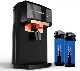 Aquaguard Eden Stainless Steel Tank 9-Stage RO Water Purifier with 2 Complimentary Alkaline Water Bottles | RO+UV+Active Copper Tech | Taste Adjuster | Suitable for Tanker, Borewell & Municipal Water