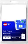 Avery Removable Print Or Write Multi-Use White Labels, 6 X 4 Inches, Pack of 15 Labels (2317)