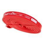 TheFitLife Resistance Pull Up Assist Exercise Bands, Long Loop Bands for Body Stretching, Powerlifting, Fitness Training, with Carrying Bag and Workout Guide - Red