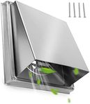 Stanbroil 4 Inch Wall Vent Cover, Square Stainless Steel External Dryer Exhaust Vent Cover, Outside Airflow Vent Replacement Hood