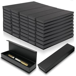 Olutacot 42 Pcs Pen Gift Boxes Empty Black Ballpoint Pen Gift Box with Cushion Pen Jewelry Display Box Empty Present Collection Cases for Birthday Souvenir Business Gifting Office Supplies