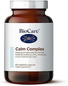 BioCare - Calm Complex - Lemon Balm, L-Theanine, Holy Basil & Magnesium Glycinate for Relaxation - 60 Capsules