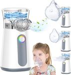 CAZOS Portable Nebulizer Machine for Kids Adults - Rechargeable Nebuliser Handheld Nebuliser Machine Silent Efficient Atomization for Home & Travel Use