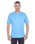 Clementine Men's Cool & Dry Basic Performance Tee, Columbia Blue, X-Large