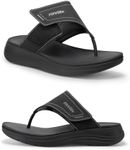 FitVille Womens Wide Fit Flip Flops