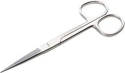 REMOS Household Scissors, Universal Scissors, Pointed, Straight Edge, 12 cm, Stainless Steel