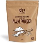 MB Herbals Alum Powder 250 Gram (8.81 oz) | Granulated Coarse Potassium Alum Powder | Food Preservative Preserving Pickles | Making Playdough | Fabric Mordant