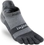 injinji Men's Run Lightweight No Show Wool Toesocks