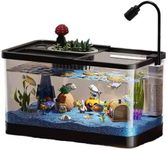 GarveeLife 4 gal Small Fish Tank, Betta Fish Tank kit with LED Light, Oxygen Generator, Fish Tank Starter Kits for Beta,Goldfish