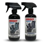 Arrest My Vest Odor Eliminating Spray for Body Armor, K-9's and vehicles 2 16 oz bottles, 1 Midnight Fragrance and 1 Unscented. Completely safe on all body armor, fabrics, upholstery and leather