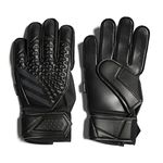 adidas Unisex Goalkeeper Gloves (Fingersave) Pred Gl MTC Fsj, Black/Black, HY4073, Size 5