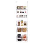 Pro-MART DAZZ Deluxe Over The Door Adjustable Pantry Organizer Rack, 6 Shelves, Large