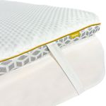 Brightr Aurora Mattress Topper King Bed | Prevent Back, Hip & Shoulder Pain | 2-in-1 Reversible Medium or Soft | Cooling Anti-Bacterial Cover | Machine Washable | 150x200cm