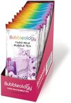 Bubbleology Taro Milk Bubble Tea Kit (Pack of 10) Boba Tea Kit with Tapioca Pearls | Makes 10 Bubble Teas | Each Kit Contains: 1x Taro Blend, 1x Tapioca Pearls, 1x Large Straw | Just Add Milk