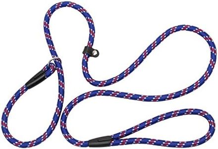 Nylon Dog Training Leash Rope, Adjustable Pet Slip Lead for Small and Medium Dogs (150 cm)