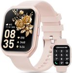 Smart Watch for Men Women, 1.85" HD Smart Watches (Answer/Make Call), Activity Fitness Tracker with Heart Rate Sleep Monitor Pedometer, 100+ Sport Modes, Fitness Watch for Android iPhone (Pink)
