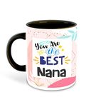 WHATS YOUR KICK Nana Inspired Black Inner Colour Coffee Mug- Nana Ji, Best Quotes, Happy Birthday, Unique Gifts (Multi 17)