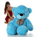 SADAR DEAL Giant Big Teddy Bear 4 Feet 47 inch Plush Bear Brown Stuffed Animal for Children Boyfriend (4 Feet, Blue)