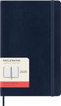 Moleskine Classic 12 Month 2025 Daily Planner, Soft Cover, Large (5" x 8.25"), Sapphire Blue, 400 pages