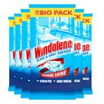 Windolene Glass & Shiny Surfaces Diamond Shine, 180 Wipes (6 packs x 30), Streak-Free Cleaning for Windows, Window cleaner & Glass cleaner