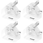 4-Pack iPhone USB Plug, Mains Charging Adapter UK 5V 1Amp Wall Charger Power Adaptor for iPhone 14 13 12 11 Pro Max X XS XR 8 7 6 6S Plus 5S 5 5C SE, iPad Pro/Air 2 Luetasoo Luetasoo