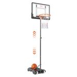 VEVOR Basketball Hoop, 4-10 ft Adjustable Height Portable Backboard System, 44 inch Basketball Hoop & Goal, Kids & Adults Basketball Set with Wheels, Stand, and Fillable Base, for Outdoor/Indoor