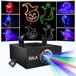 DJ Light for Party, Programmable with Custom Images for Party, RGB, Sound Activated, Animation Loop, DMX512, Beam Effect, Ideal for Disco, Stage, Karaoke, and Events